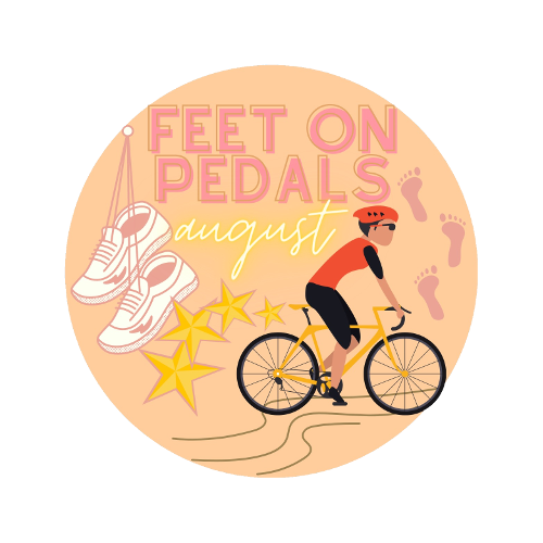 Feet on pedals in August