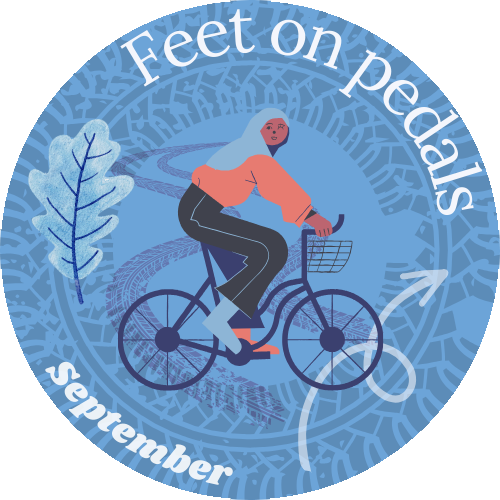 Feet on pedals in September